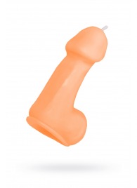 Оранжевая свеча в форме пениса - 47 гр. - Pecado - купить с доставкой в Тамбове