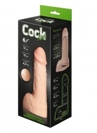 Телесный фаллоудлинитель с мошонкой Cock Next - 17 см. - LOVETOY (А-Полимер) - в Тамбове купить с доставкой
