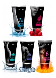 Набор из 5 лубрикантов JUJU (увлажняющий, Hot+, Long, Anal, малина) - JuJu - купить с доставкой в Тамбове