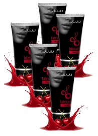 Набор из 5 съедобных лубрикантов JUJU со вкусом вишни - JuJu - купить с доставкой в Тамбове