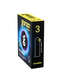 Супертонкие презервативы Ganzo Invisible - 3 шт. - Ganzo - купить с доставкой в Тамбове
