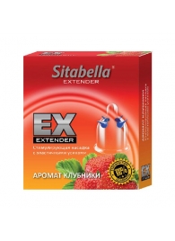 Стимулирующая насадка Sitabella Extender  Клубника - Sitabella - купить с доставкой в Тамбове
