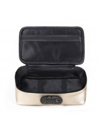 Золотистая сумочка для хранения игрушек Discreet Box - Dorcel - купить с доставкой в Тамбове