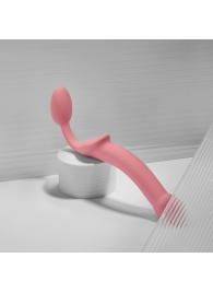 Розовый безремневой страпон Strap-on-me Semi-Realistic Bendable Strap-On size S - Strap-on-me - купить с доставкой в Тамбове