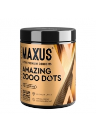 Точечные презервативы MAXUS 2000 Amazing Dots с железным кейсом - 12 шт. - Maxus - купить с доставкой в Тамбове