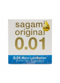 Увлажнённый презерватив Sagami Original 0.01 Extra Lub - 1 шт. - Sagami - купить с доставкой в Тамбове