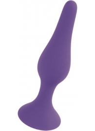 Фиолетовая анальная втулка Silcone Purple Plug Small - 10 см. - Boys of Toys в Тамбове Фиолетовая анальная втулка Silcone Purple Plug Small - 10 см. - Boys of Toys
