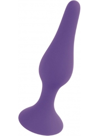 Фиолетовая анальная втулка Silcone Purple Plug Large - 12,5 см. - Boys of Toys в Тамбове Фиолетовая анальная втулка Silcone Purple Plug Large - 12,5 см. - Boys of Toys