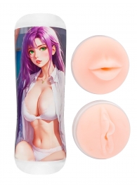 Двусторонний мастурбатор аниме - ротик и вагина - Tokyo Style - в Тамбове купить с доставкой