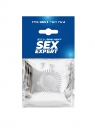 Эластичное эрекционное кольцо с 3 шариками и шипами - Sex Expert - в Тамбове купить с доставкой