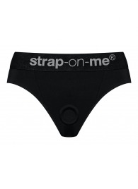 Черные трусики для насадок Heroine Lingerie Harness - size XL - Strap-on-me - купить с доставкой в Тамбове