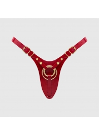 Красный пояс для фиксации насадок Strap-On-Me Leatherette Harness Fabulous - Strap-on-me - купить с доставкой в Тамбове
