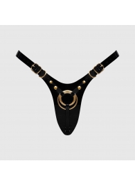 Черный пояс для фиксации насадок Strap-On-Me Leatherette Harness Fabulous - Strap-on-me - купить с доставкой в Тамбове