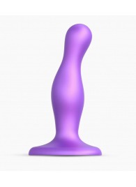 Фиолетовая насадка Strap-On-Me Dildo Plug Curvy size S - Strap-on-me - купить с доставкой в Тамбове