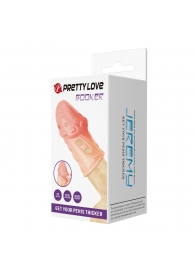 Телесная насадка на пенис Booker - 8 см. - Baile - в Тамбове купить с доставкой