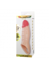 Телесная удлиняющая насадка на пенис Darnel - Baile - в Тамбове купить с доставкой