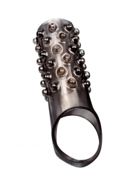 Дымчатая насадка на пенис с выпуклостями - 12 см. - Sex Expert - в Тамбове купить с доставкой