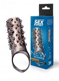 Дымчатая насадка на пенис с шипами и выпуклостями - 12,5 см. - Sex Expert - в Тамбове купить с доставкой