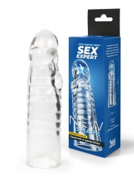 Прозрачная закрытая насадка на член - 15 см. - Sex Expert - в Тамбове купить с доставкой