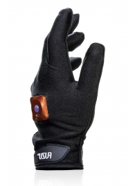 Черная виброперчатка для массажа Fuzu на левую руку - Fuzu