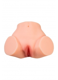 Телесный реалистичный мастурбатор-полуторс с 2 любовными входами - No Name - в Тамбове купить с доставкой