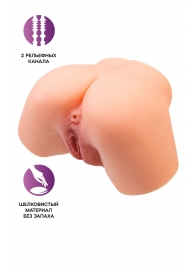 Телесный реалистичный мастурбатор-полуторс с 2 любовными входами - No Name - в Тамбове купить с доставкой
