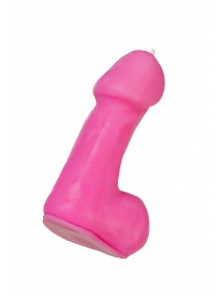 Розовая свеча в форме пениса - 47 гр. - Pecado - купить с доставкой в Тамбове
