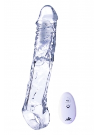 Прозрачная насадка-удлинитель Length Enhancer With Bullet с подхватом - 22,3 см. - NMC - в Тамбове купить с доставкой