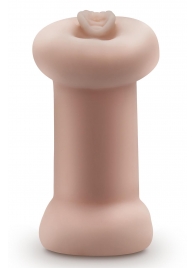 Телесный люминесцентный двусторонний мастурбатор Tasha - Blush Novelties - в Тамбове купить с доставкой