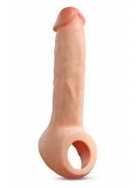 Телесная насадка-удлинитель Thrive 8.75 Inch Realistic Penis Extender Sleeve - 22,2 см. - Blush Novelties - в Тамбове купить с доставкой