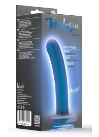 Синяя насадка с гладкой поверхностью Surrender 5.75 Inch Intermediate Pegging Dildo - 14,6 см. - Blush Novelties - купить с доставкой в Тамбове