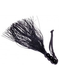 Черная силиконовая плетка - 25,4 см. - Boys of Toys - купить с доставкой в Тамбове