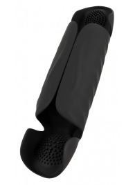 Черный вибромастурбатор с трехточечной стимуляцией Penis Trainer with 3 Point Stimulation - Orion - в Тамбове купить с доставкой