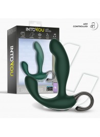 Зеленый вибромассажёр простаты Greeny - 12,8 см. - Intoyou - в Тамбове купить с доставкой