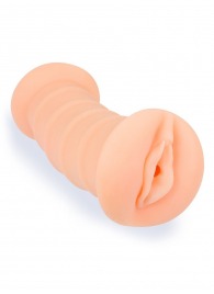 Телесный двусторонний мастурбатор с вибропулей и эрекционными кольцами в комплекте - Sexy Girl - в Тамбове купить с доставкой