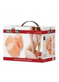 Телесный мастурбатор Liora с 2 любовными тоннелями - Baile - в Тамбове купить с доставкой