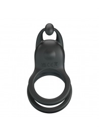 Черное перезаряжаемое виброкольцо Goodwin - Baile - в Тамбове купить с доставкой