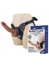 Поясной страпон Wells: трусики в форме бабочки и фаллоимитатор-насадка - Baile - купить с доставкой в Тамбове