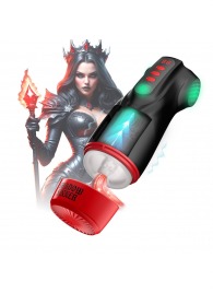 Интерактивный мастурбатор Raven с вакуумом, вибрацией и подсветкой - Shots Media BV - в Тамбове купить с доставкой