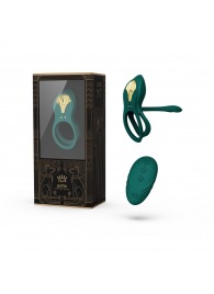 Зеленое эрекционное виброкольцо Bayek с пультом ДУ - Zalo - в Тамбове купить с доставкой