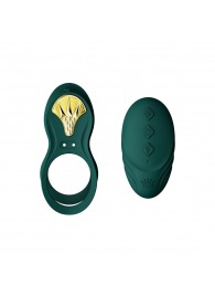 Зеленое эрекционное виброкольцо Bayek с пультом ДУ - Zalo - в Тамбове купить с доставкой