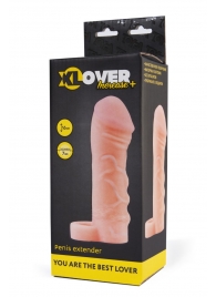 Фаллическая удлиняющая насадка с кольцом для фиксации - 16 см. - ToyFa - в Тамбове купить с доставкой Фаллическая удлиняющая насадка с кольцом для фиксации - 16 см. - ToyFa - в Тамбове купить с доставкой