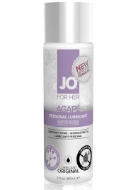 Лубрикант на водной основе для женщин JO AGAPE LUBRICANT ORIGINAL - 60 мл. - System JO - купить с доставкой в Тамбове