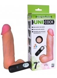 Фаллическая насадка Харнесс UNICOCK 7  с вибрацией - 19 см. - LOVETOY (А-Полимер) - купить с доставкой в Тамбове