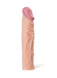 Насадка с ярко выраженной головкой и рельефным стволом - 19 см. - A-toys - в Тамбове купить с доставкой