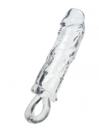 Прозрачная насадка с петлёй для фиксации - 14 см. - ToyFa - в Тамбове купить с доставкой