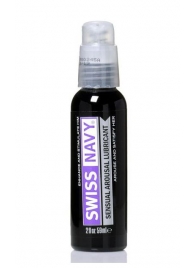 Возбуждающий гель-лубрикант на водной основе Sensual Arousal Lubricant - 59 мл. - Swiss navy - купить с доставкой в Тамбове