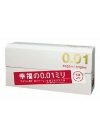 Супер тонкие презервативы Sagami Original 0.01 - 5 шт. - Sagami - купить с доставкой в Тамбове
