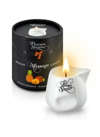 Массажная свеча с ароматом манго и ананаса Bougie de Massage Ananas Mangue - 80 мл. - Plaisir Secret - купить с доставкой в Тамбове