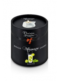 Массажная свеча с ароматом мохито Bougie de Massage Mojito - 80 мл. - Plaisir Secret - купить с доставкой в Тамбове
